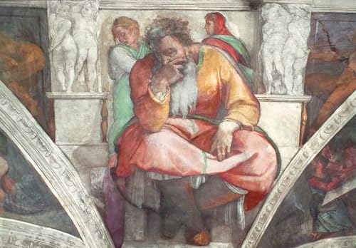 Impression d'affiches chapelle Sixtine Buonarroti déco salon portrait Jérémie toile 60x90cm