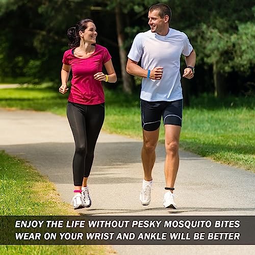 mosquito repellent bracelets 50 pack individually wrapped mosquito repellent bands with 60 pcs mosquito repellent stickers deet-free mosquito wristbands patches for adults and kids indoor outdoor