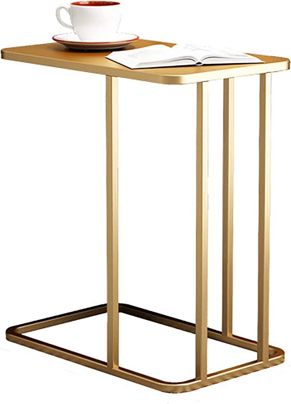 Sofa Side Table, LShaped Iron Bedside Table, Small Apartment