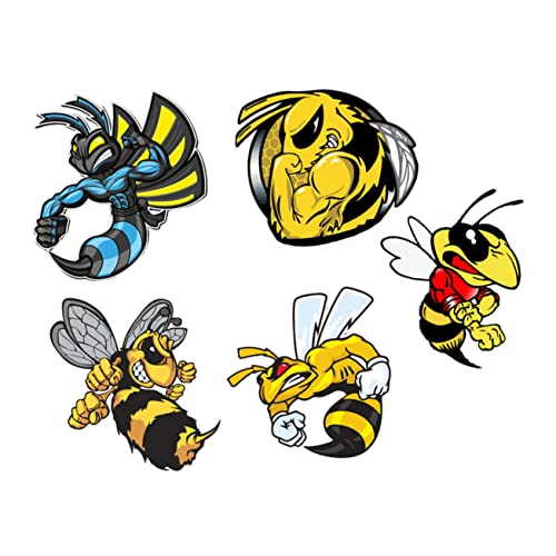 Gatuida 5 Piezas Abeja Fuerte Accesorios De Coche Broches De Esmalte Aire Basura Conducir Tinte Auto Juguete Firmar Para Coche Pegatinas De Parachoques Divertido Calcomanías