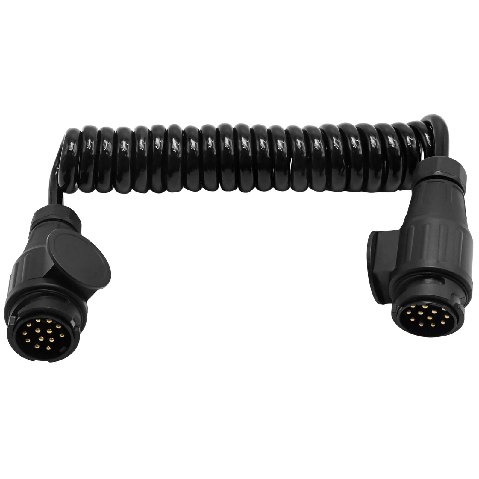 Hoypeyfiy Cable de extensión flexible 3M para remolque, conector macho a macho de 13 pines, compatible con remolques, barcos, caravanas, coches y tractores