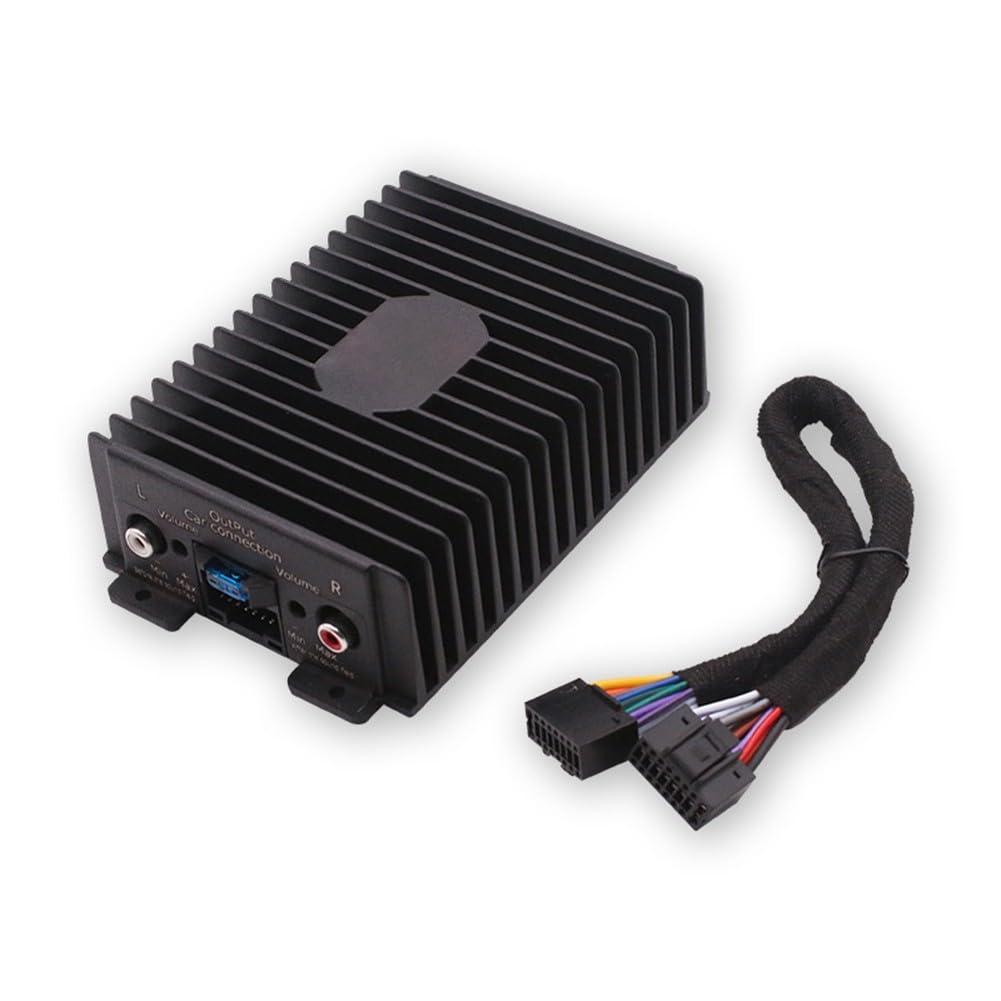 Procesador de audio para coche, ecualizador estéreo de coche, sintonizador de sonido de 4 vías para sistema DSP Hi-Fi, aleación de aluminio de 12 V, apto para la mayoría de radios de coche