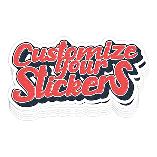 instMerch Custom Stickers for Business Logo — Laminated Personalized Stickers Labels — Waterproof Anti-Scratch (2” Die-Cut, Pack of 10)