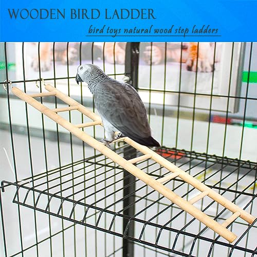 Lwingflyer N-NPT-3PCS Natural Wooden Bird Ladder Birdie Basics Perch thumb #4
