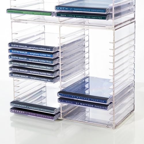 Stori 6101 Stackable Clear Plastic Cd Organizer thumb #6