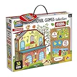 Lisciani – MONTESSORI - Sammlung von MONTESSORI-Lernspielen – 3D-Bauernhof – Puzzles – Memory-Spiel – Lernspiel – für Kinder ab 3 Jahren – fördert die Neugier