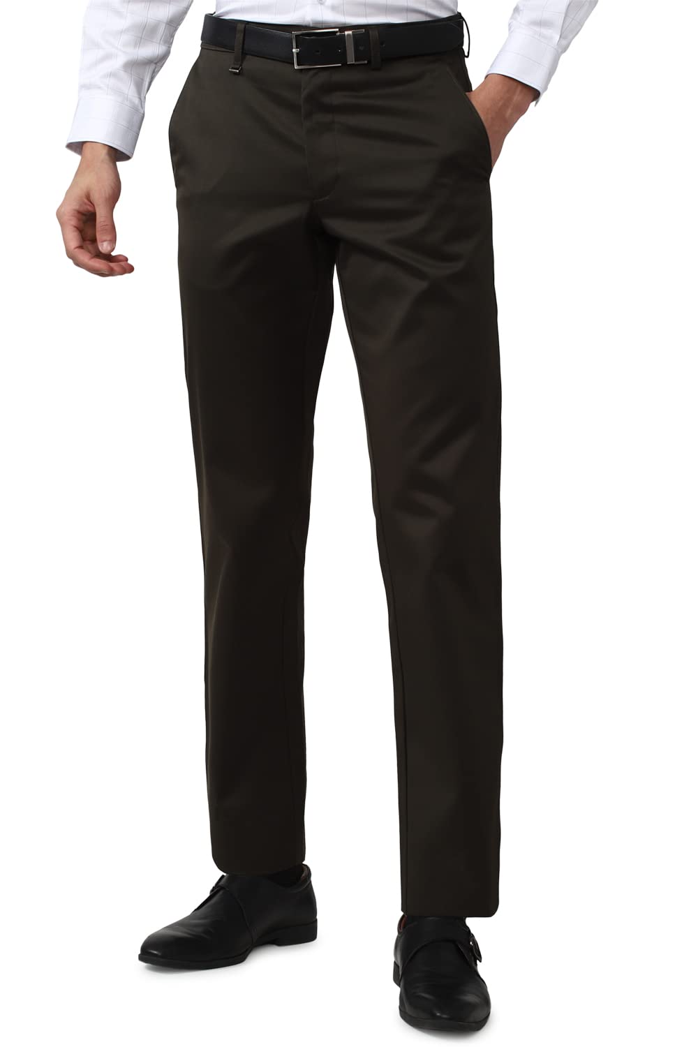 van heusen Men's Regular Fit Mid Rise Pants-picture-13