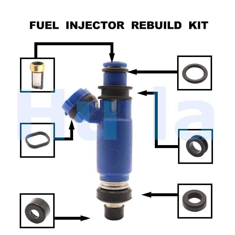 1001-87080 Fuel Injector Seal O-Ring Kit Seals Filters For Toyota For Nissan 1JZGTE 2JZGTE RB20DET RB26DETT - (Color: 20 SET)