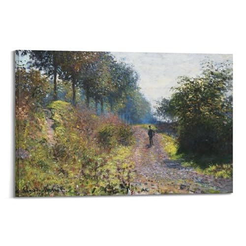 Toile Monet impressionniste de 60x90 cm pour une déco de salon apaisante
