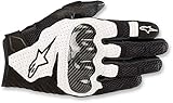 Wasserdicht : Nein Alpinestars Motorradhandschuhe Smx-1 Air V2 Gloves Black White, Schwarz/Weiss, S