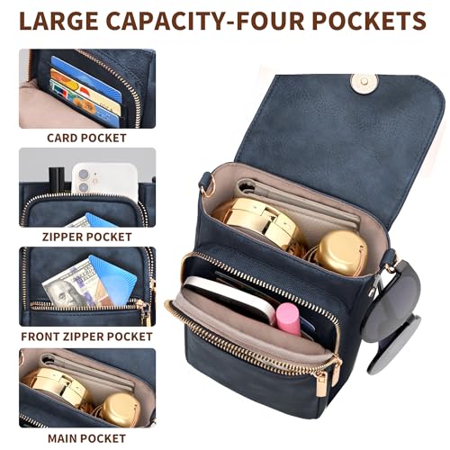 Small Crossbody Bags for Women, Cell Phone Wallet Purses with Card Slots and Adjustable Strap for Travel Casual3