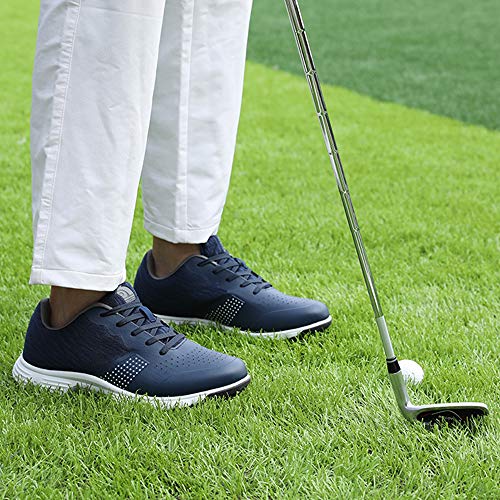 Image of Waterproof Professional Golf Shoes Men Spikes Golf Sneakers Male Outdoor Anti Slip Walking Footwears