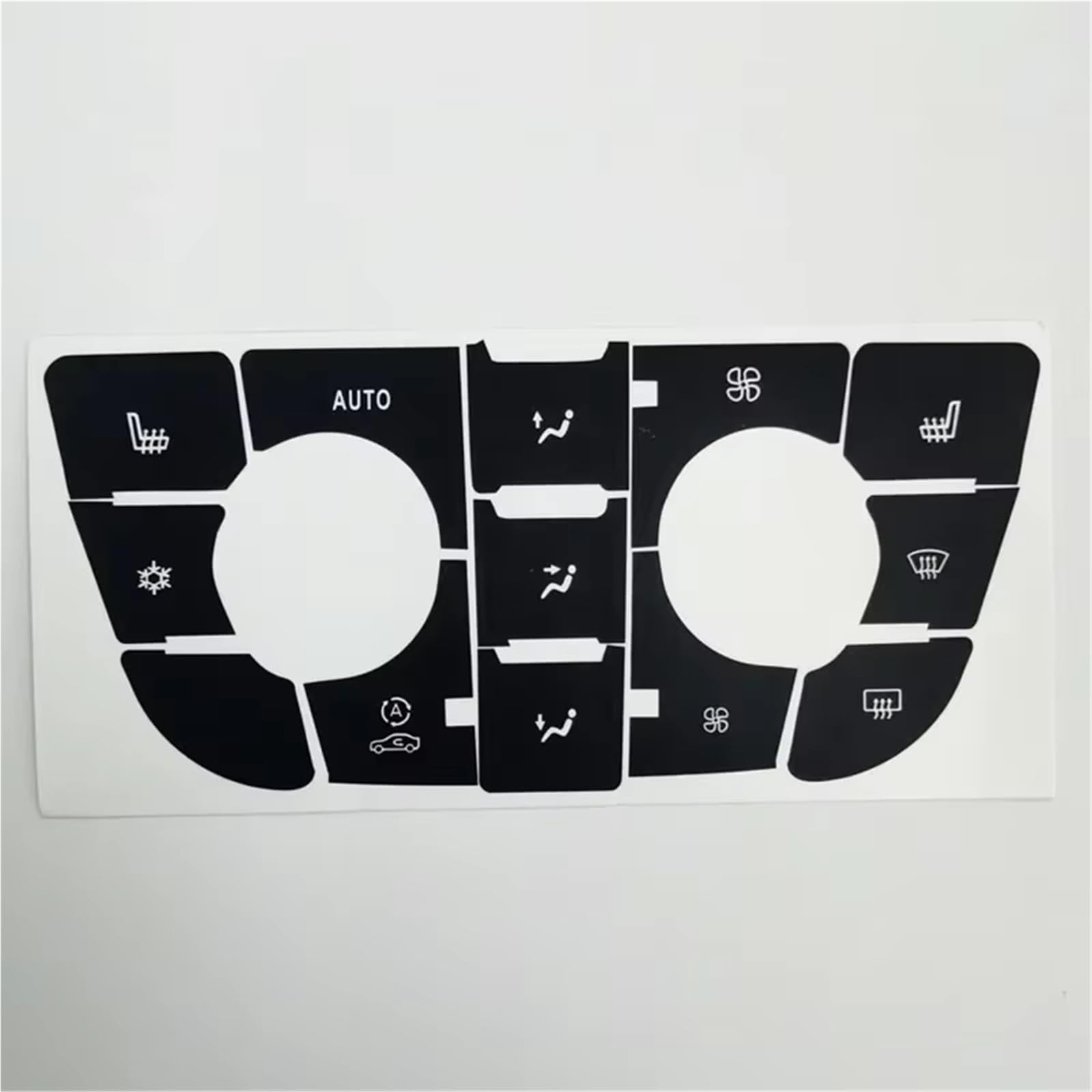 Button Trim Compatible with Opel for Astra J Car Dashboard Air Conditioning Control CD/MP3 Panel Radio Button Sticker(Style B)