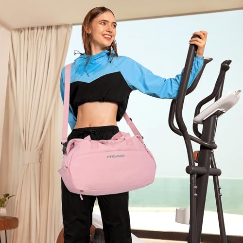 HEAD 32L Carry On Women Gym Duffel Bag with Shoes Compartment, Lightweight Crossbody Women Sport Bag for Men & Women, Workout Tote Bag Handbag for Business/Fitness/Yoga/Weekender Overnight3