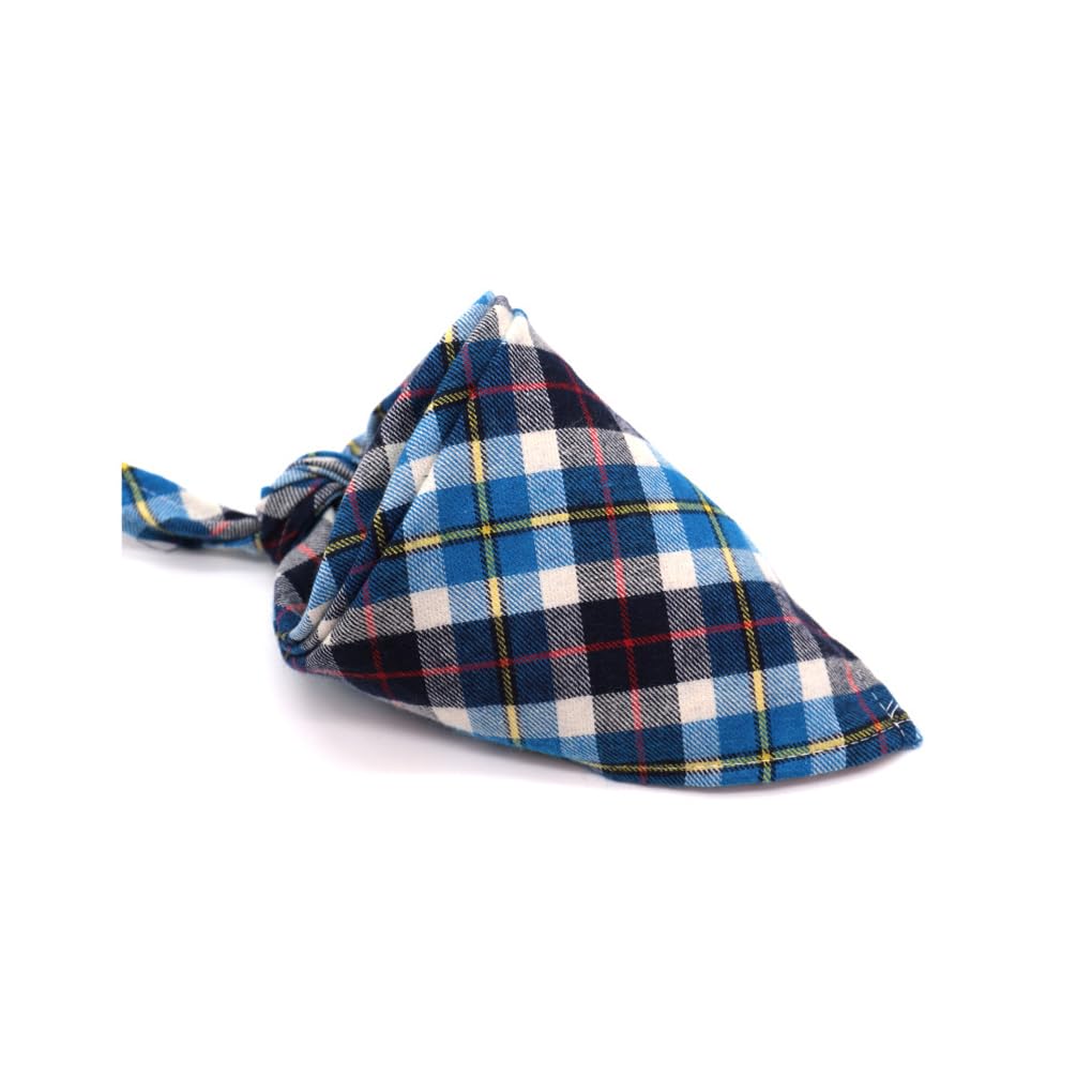 Zanthicia Type 19 Dog Bandana Saliva Towel Scarf Scottish Theme Neckerchief Bow Tie Reversible Decor Kerchief Set Cat Pets Supplies,