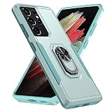 DAWEIXEAU Coque pour Galaxy S21 Ultra, Galaxy S21 Ultra 5G Housse Armure Silicone Protection de Antichoc Anti-Rayures Coque Etui pour Samsung Galaxy S21 Ultra（Vert）