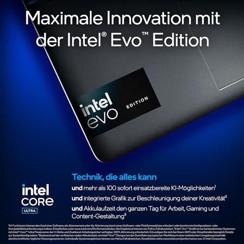 HP Spectre x360 2-in-1 Convertible Laptop | Intel Core Ultra 7 155H mit integrierter KI | 16 WQXGA IPS Touchscreen | 16GB RAM | 1TB SSD | Intel Arc Graphics | Win11 | QWERTZ Copilot Key | Schwarz