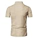 Men's Summer Solid Color Casual Suit Lapel Zipper T-Shirt Short Sleeve Elastic Shorts M-3xl (White,Medium)