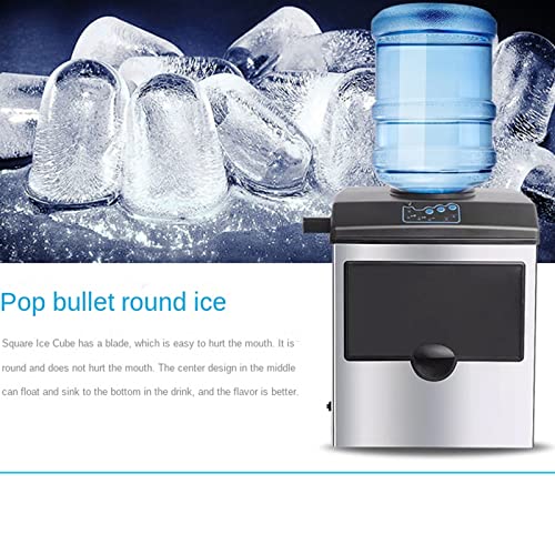 PanHuiWen EiswüRfelmaschine Edelstahl 3 Eiswürfel-Größen Hocheffiziente Eiswurfelmaker 25kg/24h Perfekt für Daheim/Küche… – Bild 8