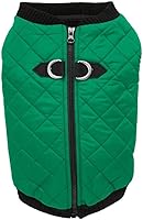 Vista 11 de Gooby – Chaleco de moda para perro, chaqueta negra, talla XS – cálido chaleco bomber con cremallera y doble anillo en D para correa – suéter