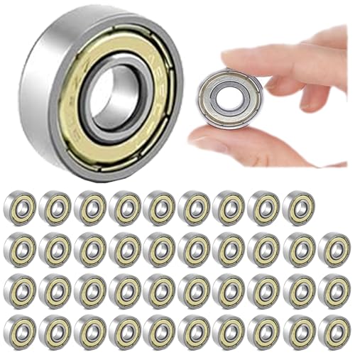 20 Cuscinetti A Sfera Mini 608ZZ In Metallo 8x22x7mm Per Pattini E Skateboard - ABEC 7