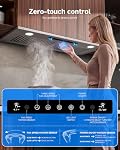 900 CFM 30 Inch Range Hood Insert – Under Cabinet Kitchen Hood Fan with Gesture & Remote Control, Convertible Ductless/Ducted, Ultra-Quiet Exhaust Fan for Cooking