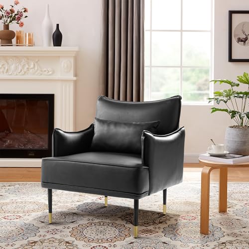 Sillón Moderno Metal Negro con Cojín Suave miniatura 4