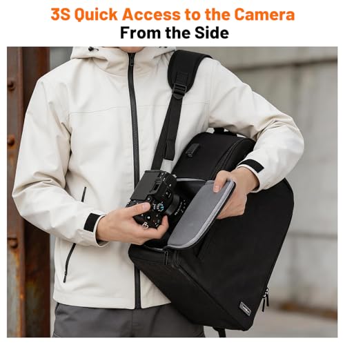 Mochila profesional para cámara impermeable negra miniatura 4