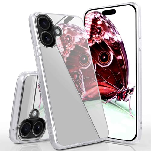 Coque miroir iPhone 17 moex argentée avec dos miroir élégant et fin