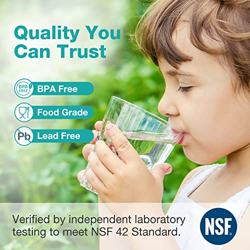 Simpure 5 Micron 10" X 2.5" Whole House Carbon Sediment Water Filter Cartridge Replacement For Home Under-Sink & Countertop Filtration System,10 Inch Ro Unit, Dupont Wfpfc8002, Fxwtc, Scwh-5 (4 Pack) #TOP3