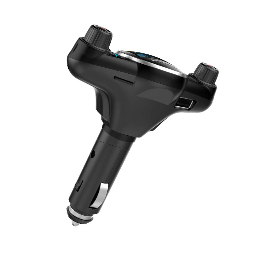 YONGYAO Bt08 Big Eyes Doble Cabeza Bluetooth 180 ° Rotación Coche Cargador