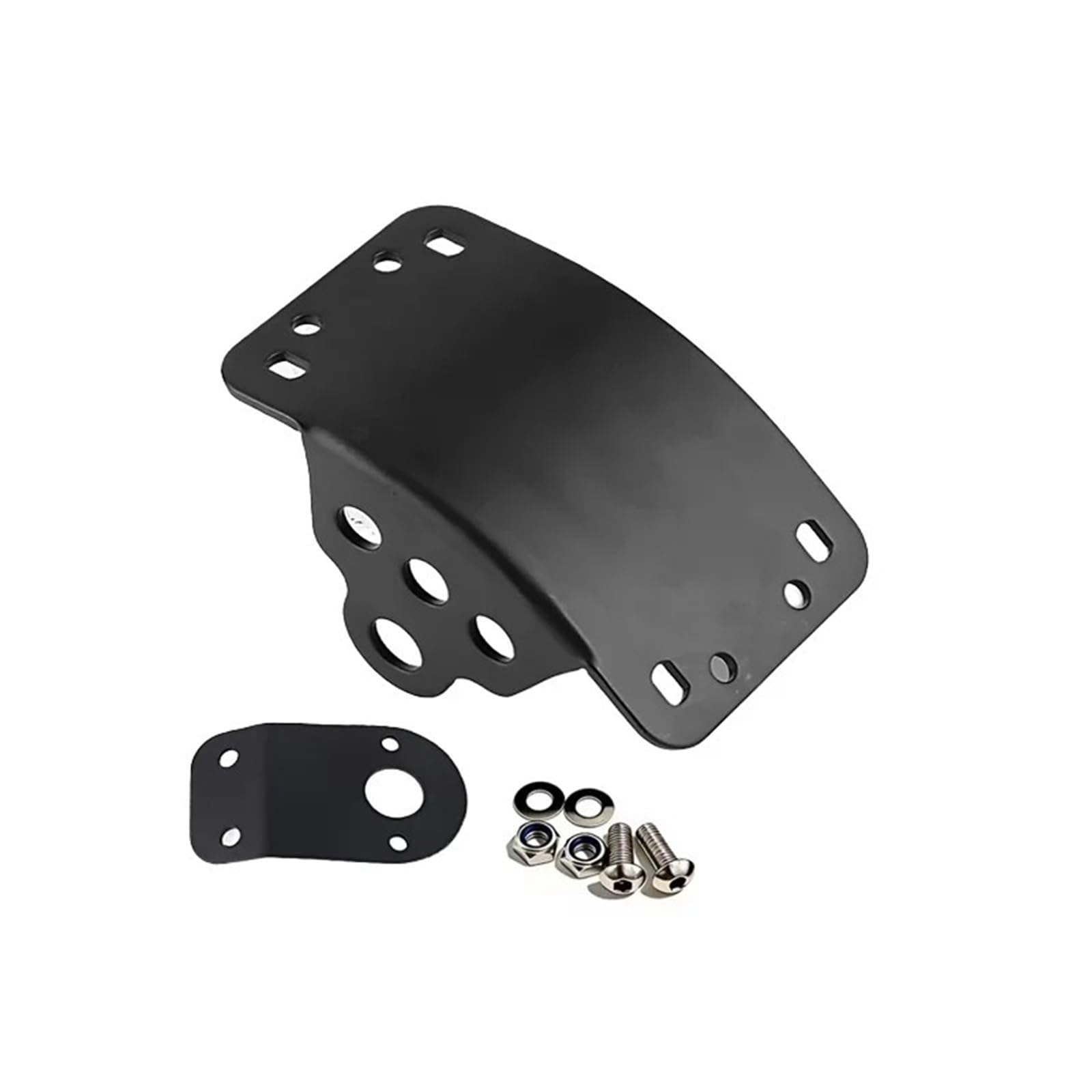 Ramki do tablic rejestracyjnych Pasuje do Bobber Sportster czarna stal solidna zakrzywiona mocowanie boczne zestaw wsporników tablicy rejestracyjnej do osi 3/4 "i 1"(Matte black-0.75inch)