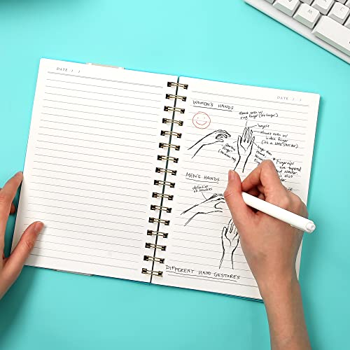 Yoment 3 Pack Spiral Notebook College Ruled A5 Spiral Bound Journal 160 Pages Thick Paper Plastic Hardcover Spiral Notebook 5X7 Wire Bound Notebooks For Note Taking School Office Supplies, 3 Color #TOP6