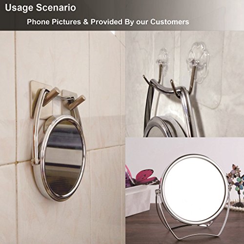 Vanity Mirror 5 Inch Double-sided Cosmetic Mirror 1X/7X Magnifying Makeup Mirror with 360° pivot Stands