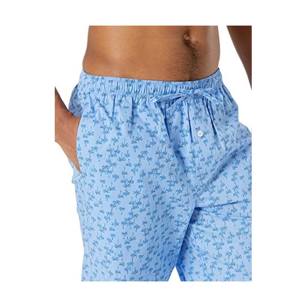 Amazon Essentials Men's Straight-Fit Woven Pajama Pant, Palm Trees, Large - Image 4