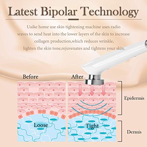 Radio Frequency Skin Tightening Device - Uaike Rf Radio Frequency Body Facial Machine For Face And The Whole Body - 3 Energy Levels - Home Use Skin Facial Device #TOP4