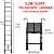 Rigogo Aluminum 20FT Telescoping Extension Ladder, 15 Steps, 6.2M, 330 lb Max Load, Black