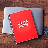 Vinyl Wall Art Decal - Life of A Coder - 2.5' x 4.5' - Modern Motivational Quote for Bedroom Mirror Notebooks Laptops Mugs Thermos Cars Window Bumper Sticker Windows Decor (White)
