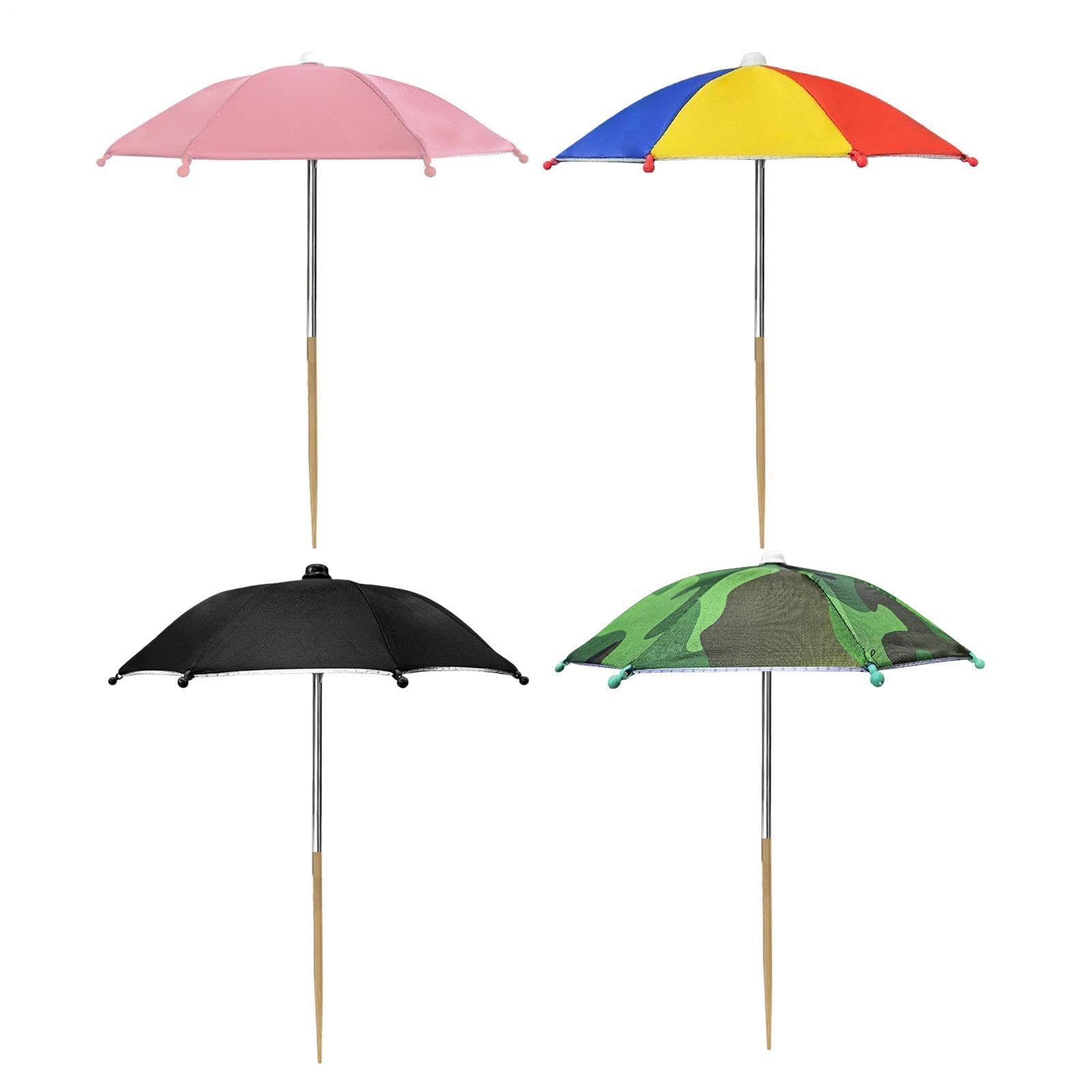 Juergliy 4Pack Plant Umbrellas for Outdoor Plants, Garden Umbrella Shade, Large Garden Plant Umbrella, Sunblock Umbrellas, Outdoor Sunlight Shade, UV Protection Parasol, for Potted Plants