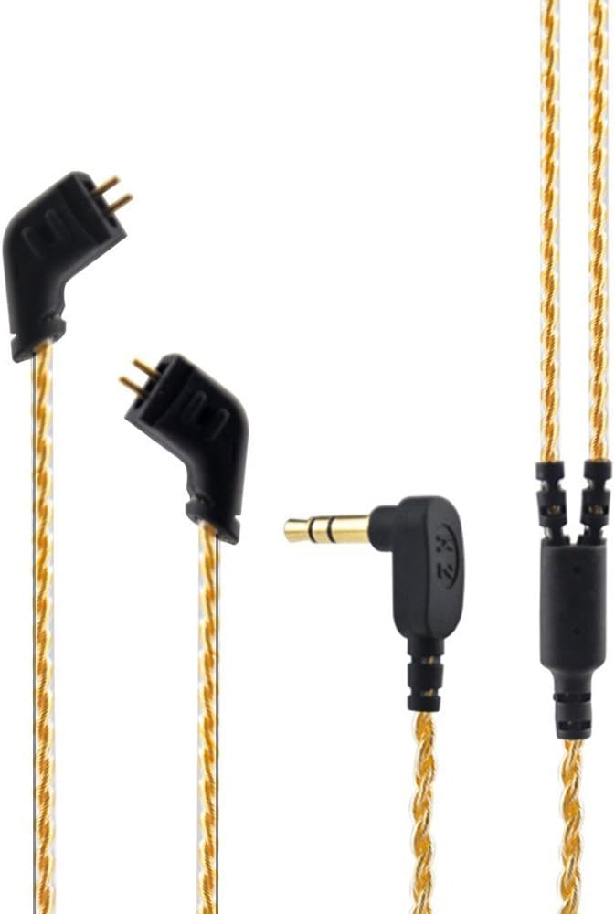 Kz Zstケーブル2pin 0 75 Mm Kzイヤホンkz Zst Ed12用金メッキケーブルイヤホンアップグレードケーブル Zst Ed12用 Kz Brand ステレオケーブル Amazon