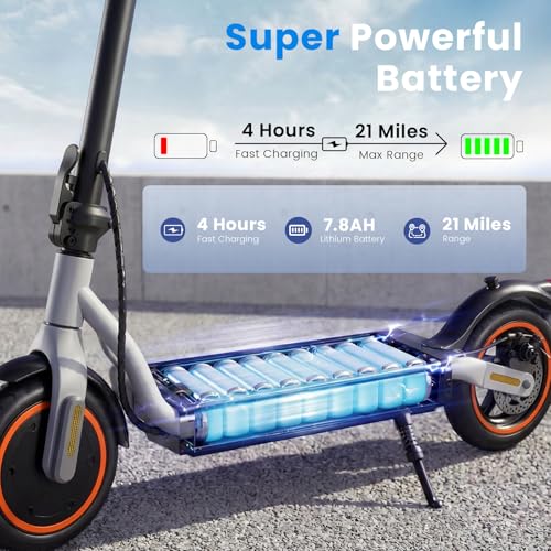 Image of Electric Scooters - Electric Scooter for Adults, 500W /1500W Motor, 18 /21 /25 Max MPH, 21 /28 Miles Range, APP Control, Cruise Control, Lightweight Foldable E-Scooter