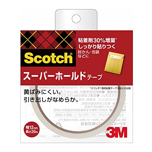 3M スコッチ スーパーホールドテープ 大巻 12mm幅 700-3-12