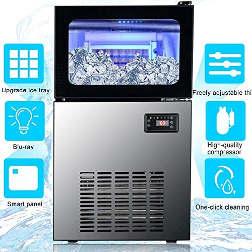 Ice Cube Maker Kommerzielle Eismaschine, einstellbare Dicke, 24h intelligentes Timing Perfekt für Teeladen, Hotel, Cold… – Bild 3