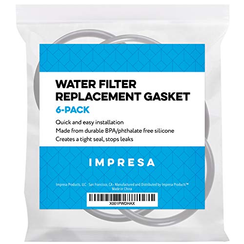 Impresa O-Rings Water Filter Replacement Gaskets - 6 Pack - Tight Seal And Stops Leaks - Quick And Easy To Install - Compatible With Whole Home Water Filtration System (2.5 In) #TOP4