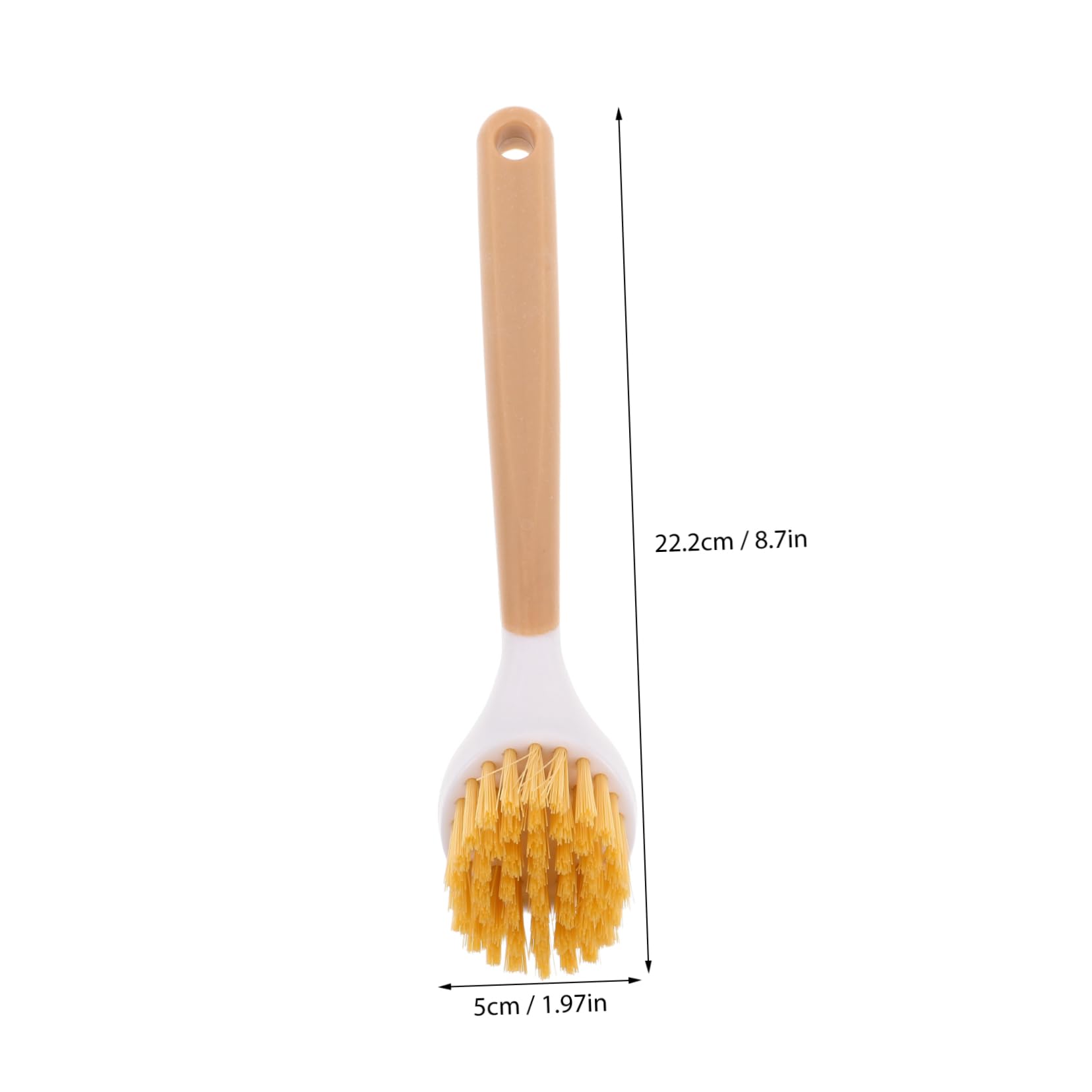 Ciieeo Pot Brush Dish Washing Scrubber Kitchen Brush Dish Ergonomic Handle Space Saving Storage