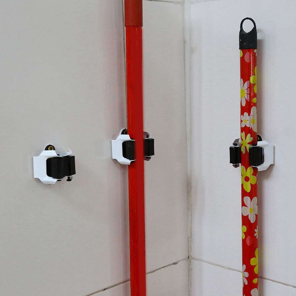 Estink Set 10 Supporti da Parete per Scope e Rastrelli, Porta Attrezzi da Giardino, Organizzatore per Vanga e Utensili
