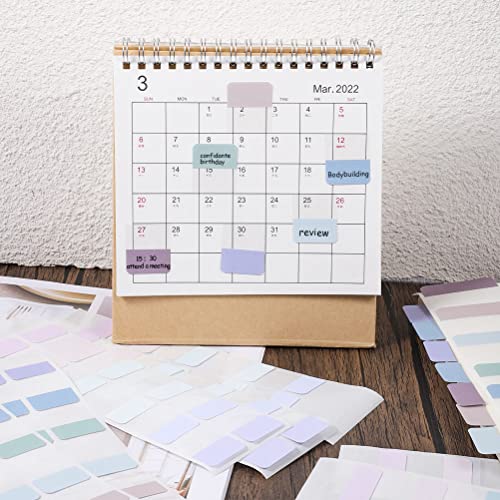 Image of 360 Pcs Sticky Index Tabs, Colored Book Sticky Tabs for Notebooks, Repositionable Page Tabs for Notebooks File Classification,12 Colors (1 Inch, 1.8x1 Inch)