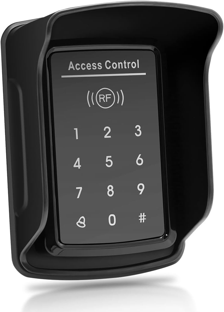 TOPENS TC175P Touch Panel Wired Keypad Universal Keyless Entry Keypad DC 12V 24V for the Automatic Driveway Gate Opener, Magnetic Lock and Door Access Control System, Digital Code or RF ID Card Access