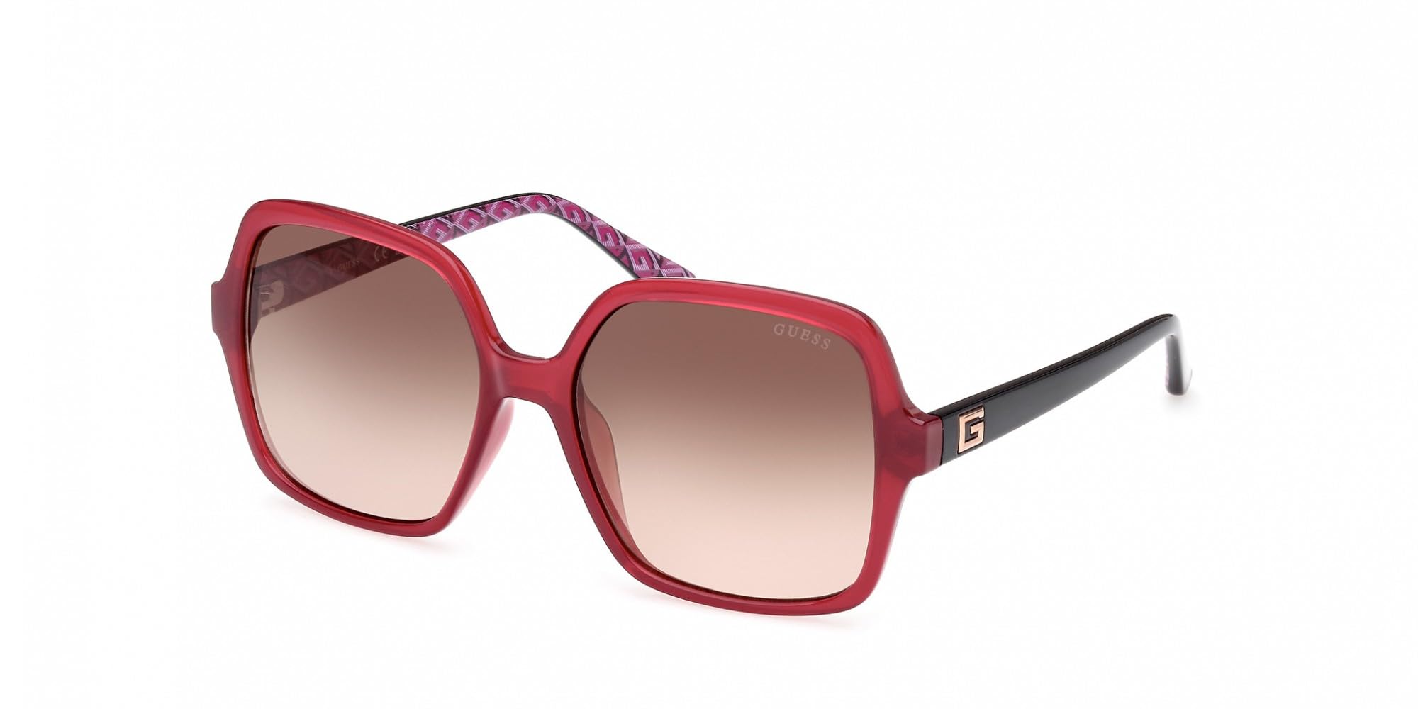 GUESS GU7921-H Sunglasses, Women, Shiny Bordeaux (Red), One Size