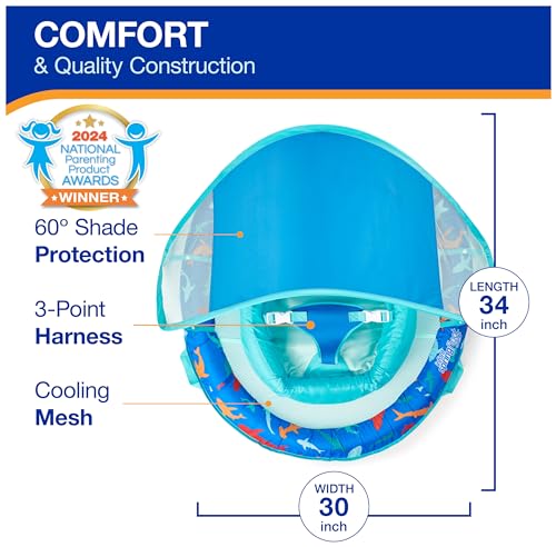 SwimWays Infant Spring Float with Canopy for Kids 3-9 Months - image 3